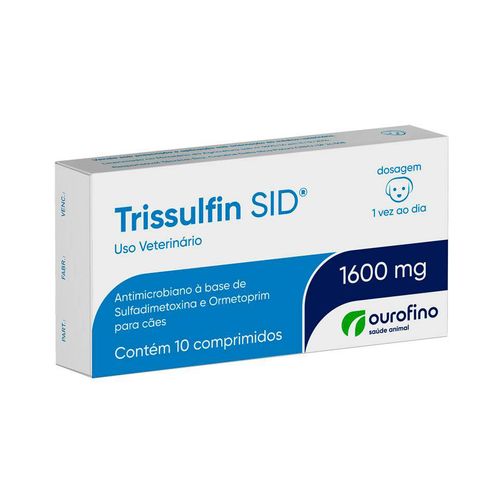 Antimicrobiano Ourofino Trissulfin Sid Cart - 10 Comprimidos