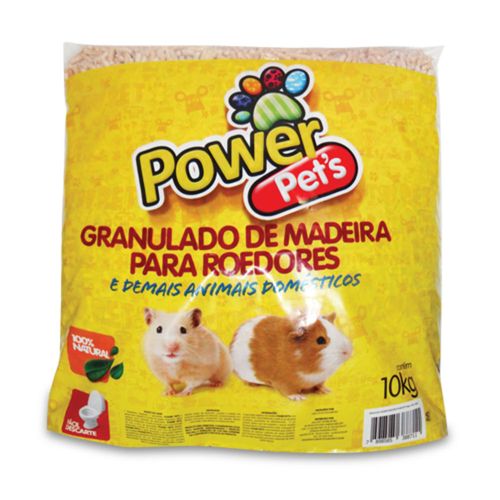 Granulado De Madeira Power Pets Para Caixa de Roedores