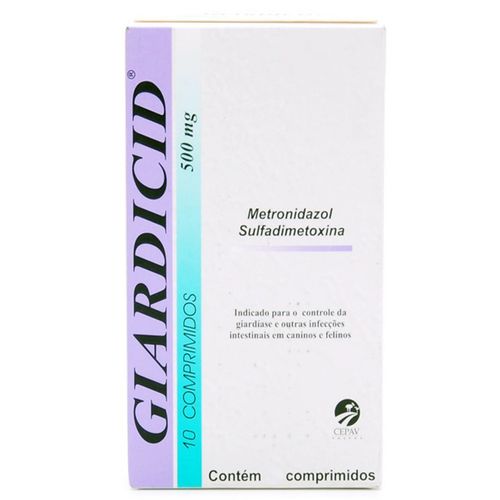 Antibiótico Giardicid Cepav 500 mg