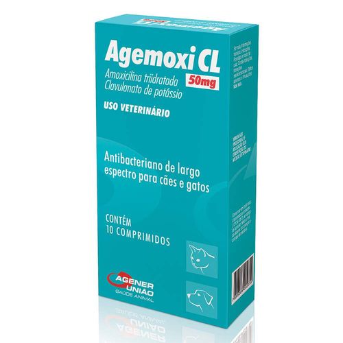 Antibiótico Agener União Agemoxi CL - 10 comprimidos