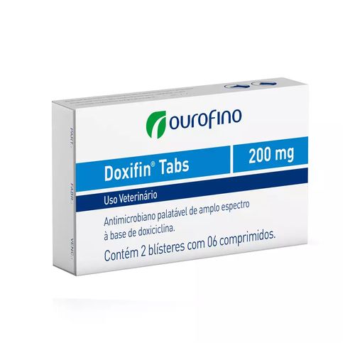 Antimicrobiano Ourofino Doxifin Tabs - 12 Comprimidos