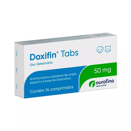 Antimicrobiano Ourofino Doxifin Tabs - 14 Comprimidos