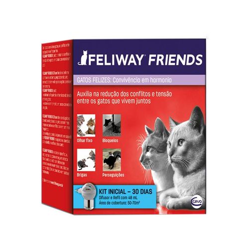 Difusor e Refil Feliway Friends Ceva para Gatos