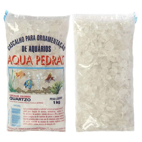 Cascalho Para Aquário Aqua Pedras Quartzo Natural Branco