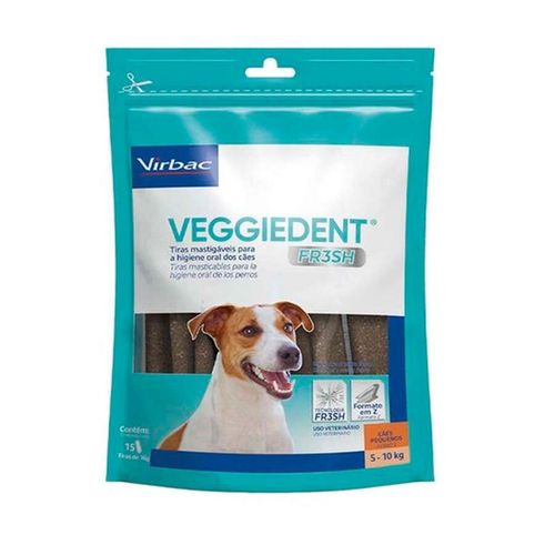 Tiras Mastigáveis VeggieDent Fresh para Cães Virbac