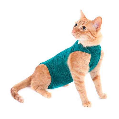 Roupa Cirúrgica Pet Med Para Gatos Duo Dry Verde