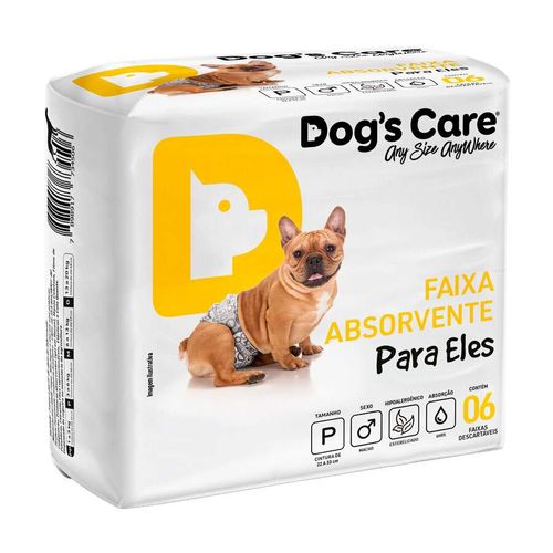 Fralda Higiênica Dogs Care com Gel para Cães Machos