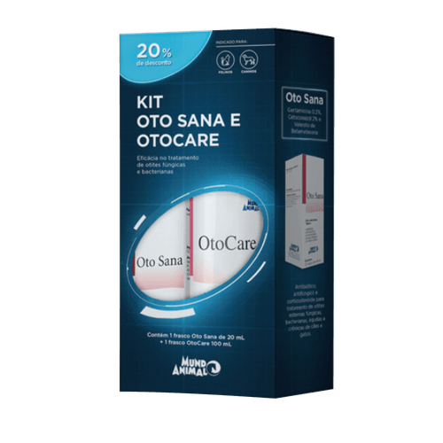 Kit para Tratamento Otológico Otocare e Otosana