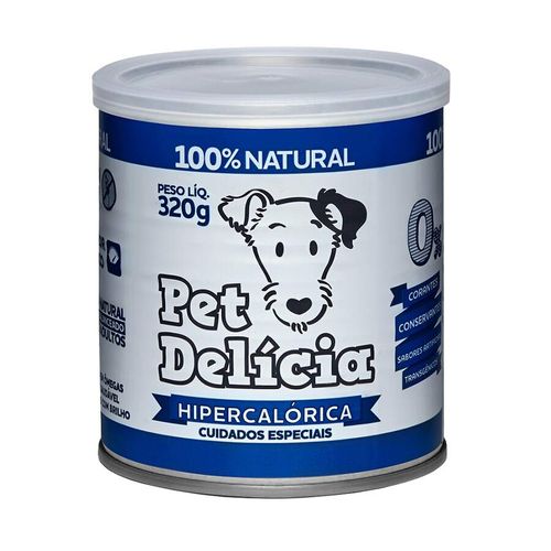 Ração Úmida Pet Delícia Lata Dieta Hipercalórica Cães Adult