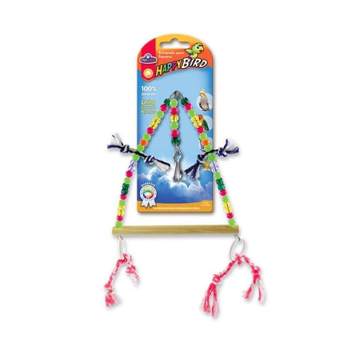 Brinquedo Triângulo Com Argolas para Calopsitas
