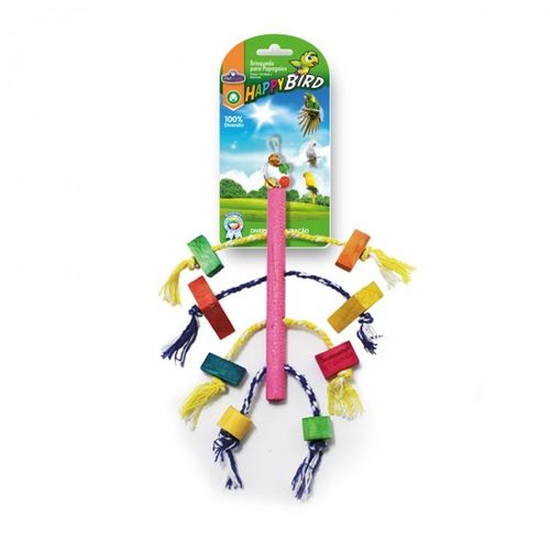 Brinquedo Papagaio Boneco Madeira