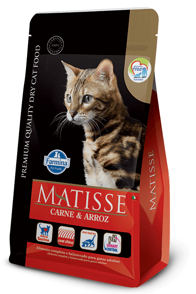 Ração Matisse Para Gatos Adultos Sabor Carne E Arroz