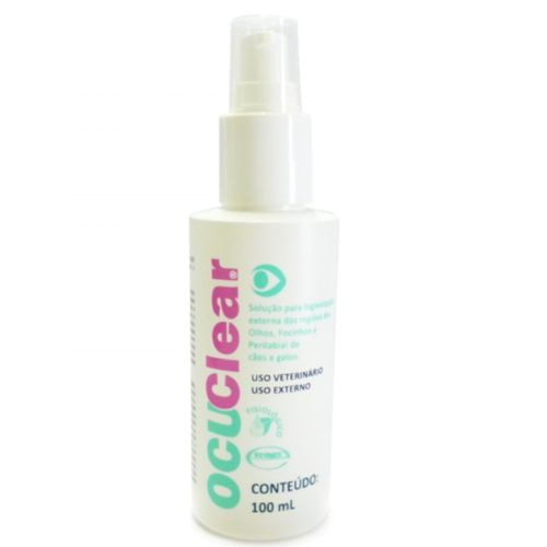 Solução em Spray para Higienização Externa de Olhos e Focinhos Ocuclear Ecovet