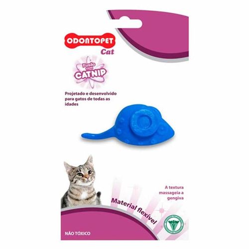 Brinquedo para gato com catnip Odontopet Cat Mouse azul