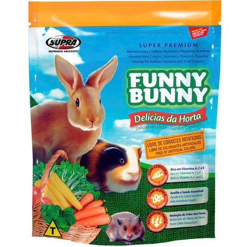 Ração Funny Bunny Delícias Da Horta Para Roedores
