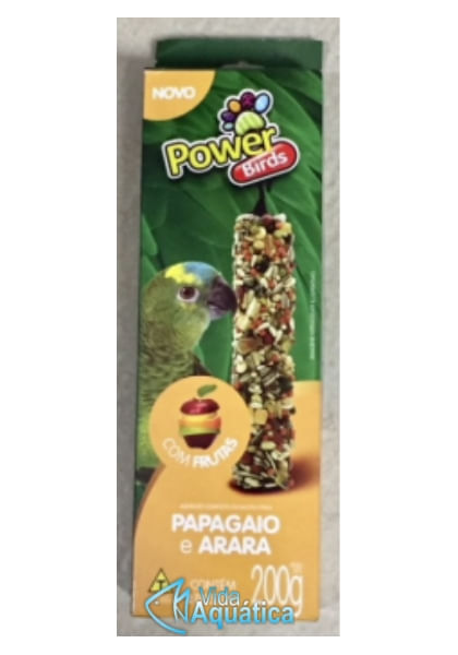 Bastão Powerbird Papagaio C/ Frutas