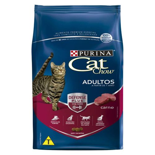 Ração Nestlé Purina Cat Chow para Gatos Adultos sabor Carne