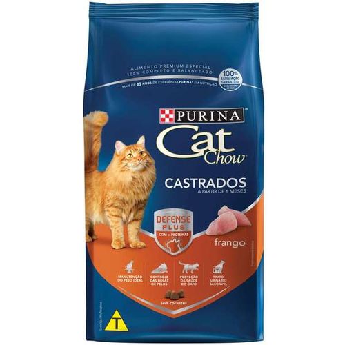Ração Nestlé Purina Cat Chow Para Gatos Castrados