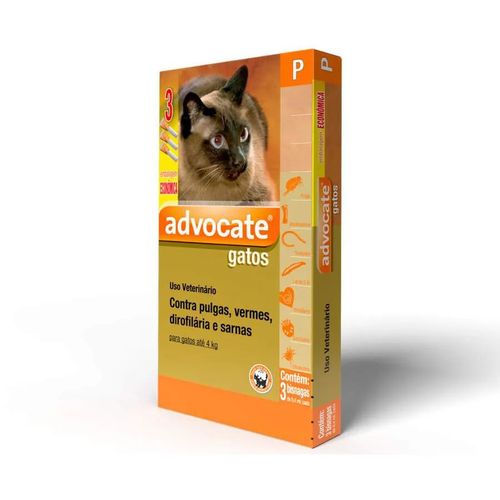 Antipulgas Advocate para Gatos de até 4 Kg