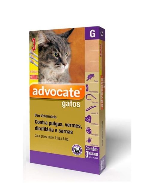 Antipulgas Advocate para Gatos de 4 Kg a 8 Kg