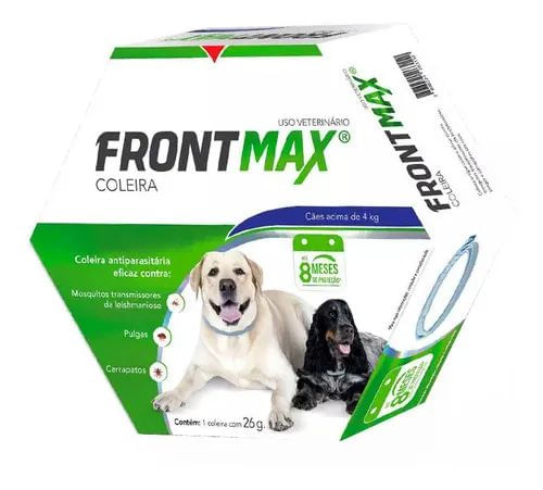 Coleira Antipulgas e Carrapatos Frontmax para Cães Acima de 4 kg