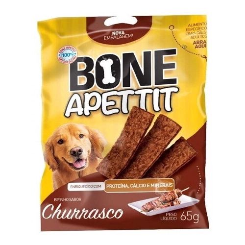Petisco Bifinho Bone Apettit Gourmet Sabor Churrasco para Cães